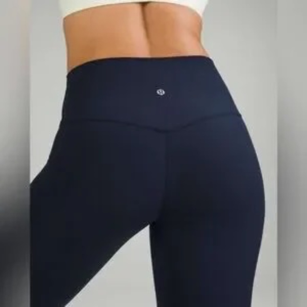 Lululemon Align High-Rise Ribbed Pant 28" TRUE NAVY Size 4 NWOT - Picture 4 of 7